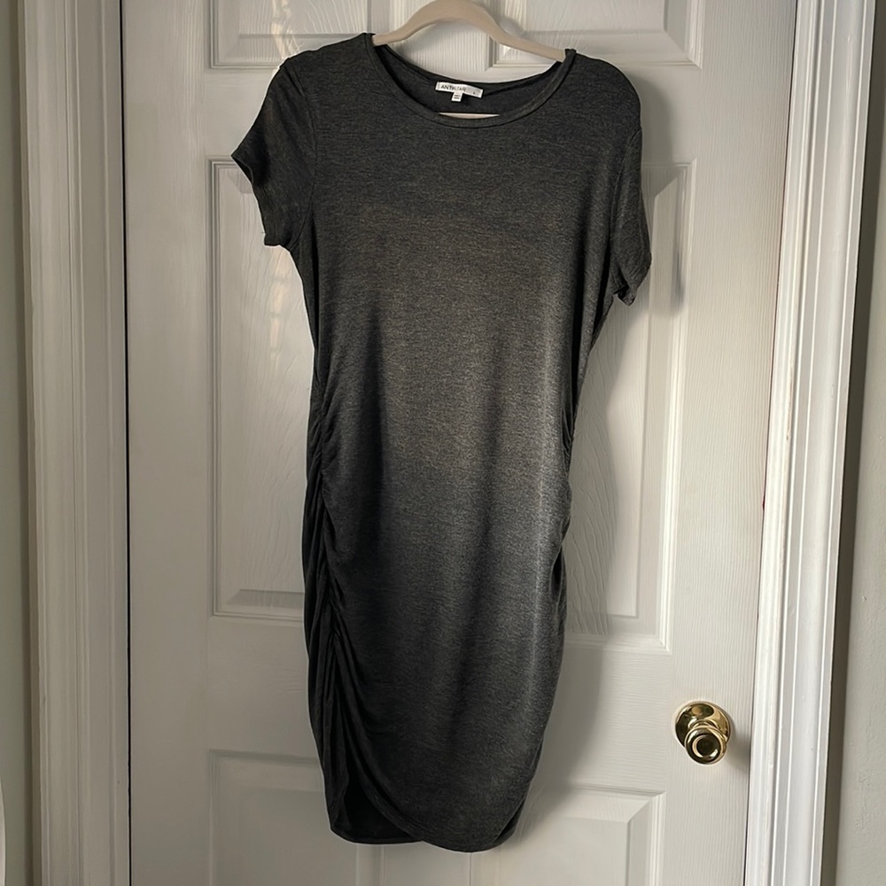 Antistar Ruched T-Shirt Dress